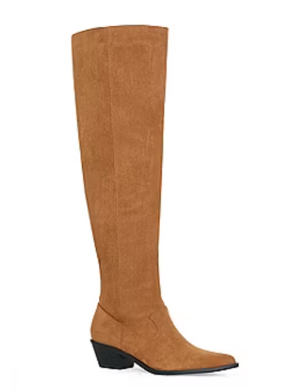 Women's Tall Suede Riding Boots - Cognac